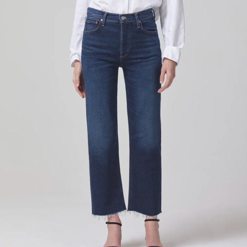 Citizens Of Humanity Blue Florence High Rise Straight Jeans Size 26 Denim!